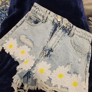 Denim shorts